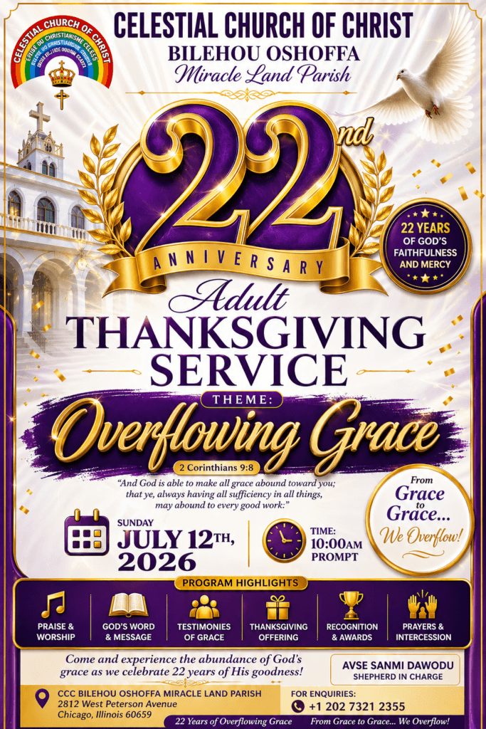 22nd Anniversary Thanksgiving Service
